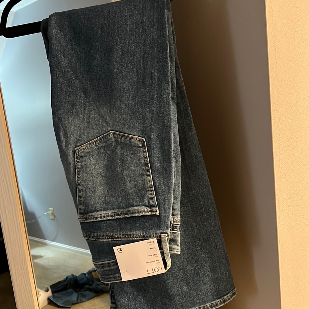 Loft high rise curvy flare jeans. Brand new with tags